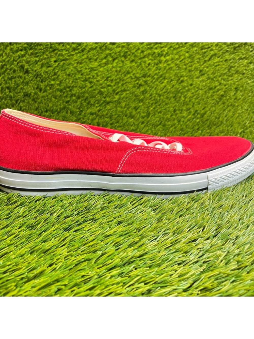 Converse Chuck Taylor All Star Clean OX Mens Size 12 Red Athletic Shoes Sneakers